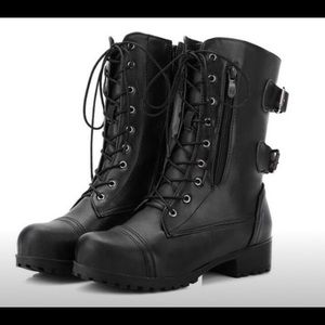 Women’s combat-style boots